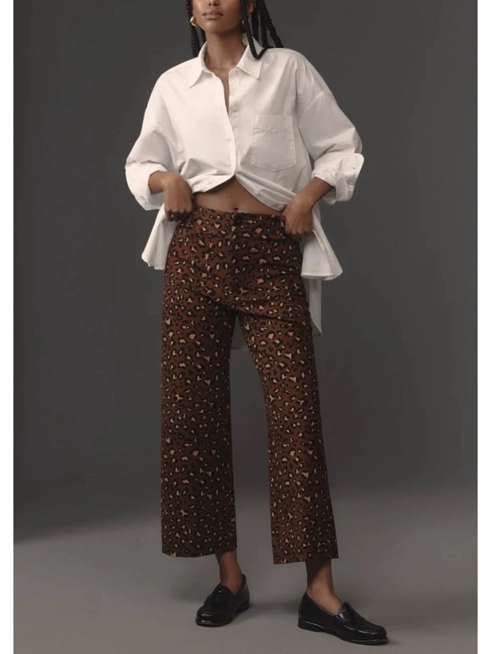 Anthropologie Maeve The Colette Ponte Crop Wide-Leg Pants 28 - Picture 3 of 16